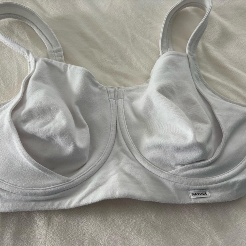 Natori White Underwire Sports Bra Size 36DDD
